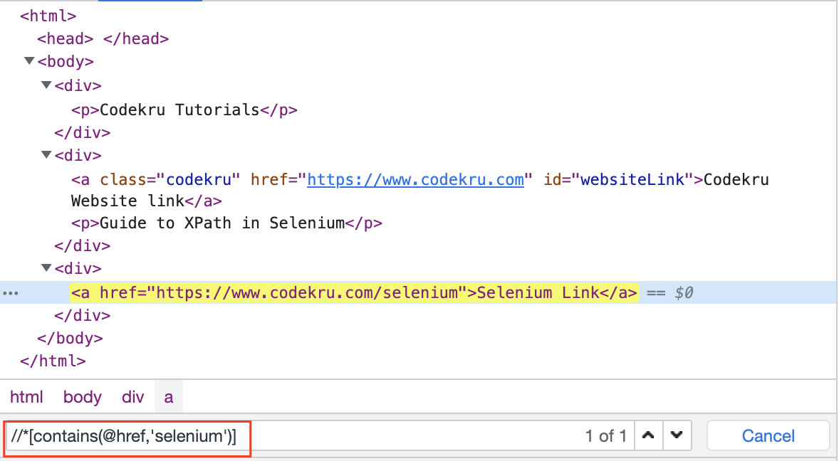 XPath Contains Method In Selenium Webdriver Codekru